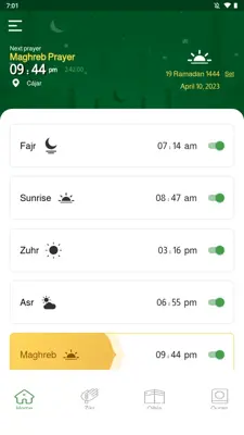 Prayer Times Azan Program android App screenshot 0