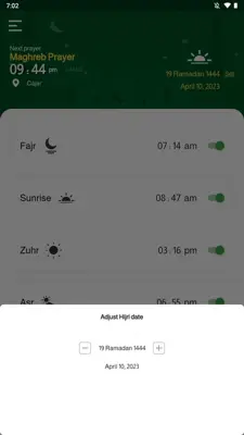 Prayer Times Azan Program android App screenshot 8